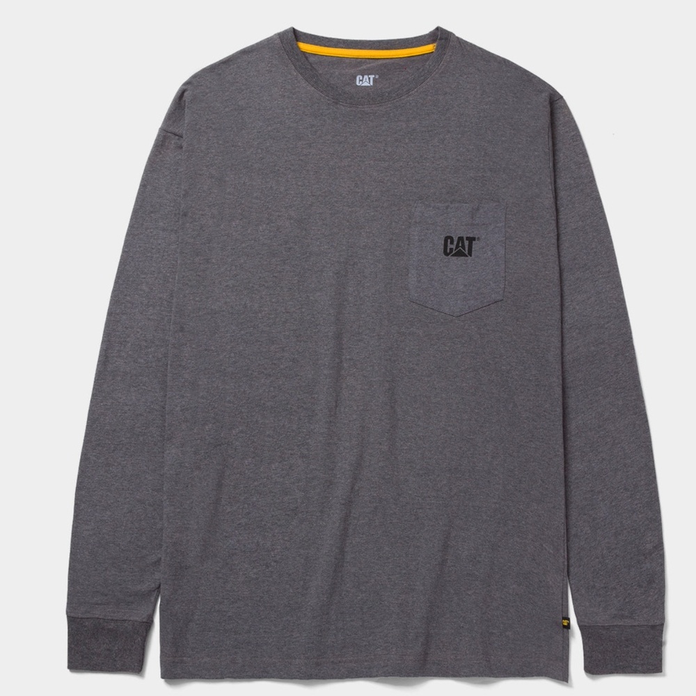CAT workwear MEN'S TRADEMARK POCKET LONG SLEEVE T-SHIRT